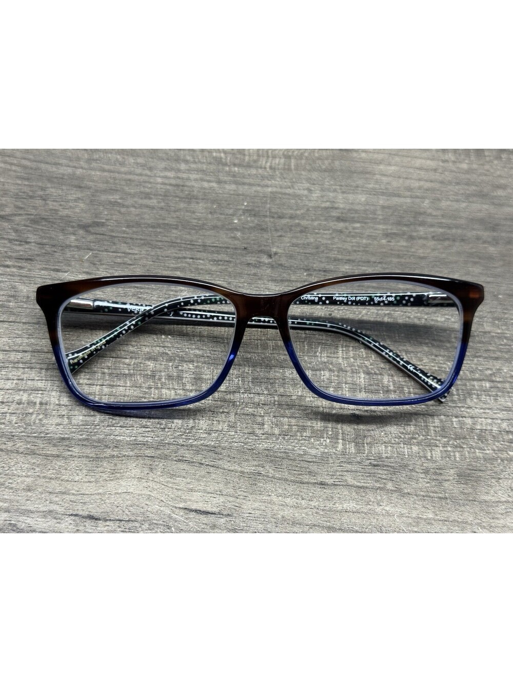 Vera Bradley Eyeglasses Frames Christina Paisley Dot PDT 55[]14-135